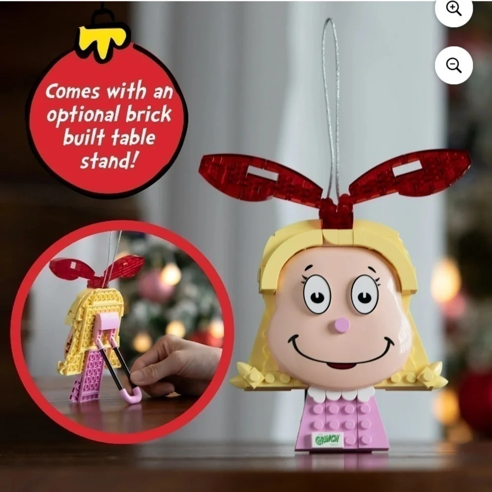 The Grinch Cindy Lou Who Brickcraft Building Block Set NEW Christmas Ornament